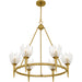 Quoizel - SHA5032BRG - Six Light Chandelier - Shea - Brushed Gold