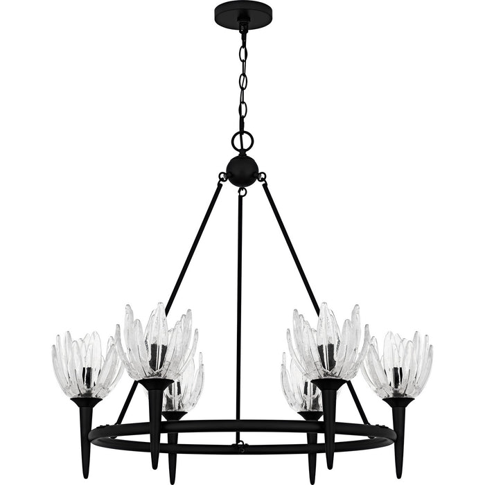 Quoizel - SHA5032MBK - Six Light Chandelier - Shea - Matte Black