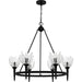 Quoizel - SHA5032MBK - Six Light Chandelier - Shea - Matte Black