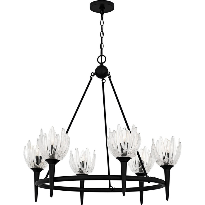 Quoizel - SHA5032MBK - Six Light Chandelier - Shea - Matte Black