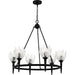 Quoizel - SHA5032MBK - Six Light Chandelier - Shea - Matte Black
