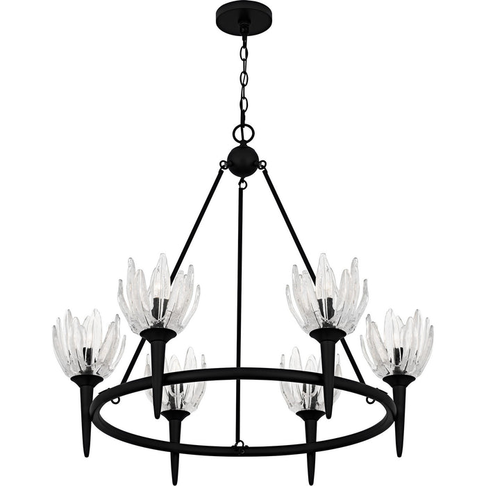 Quoizel - SHA5032MBK - Six Light Chandelier - Shea - Matte Black
