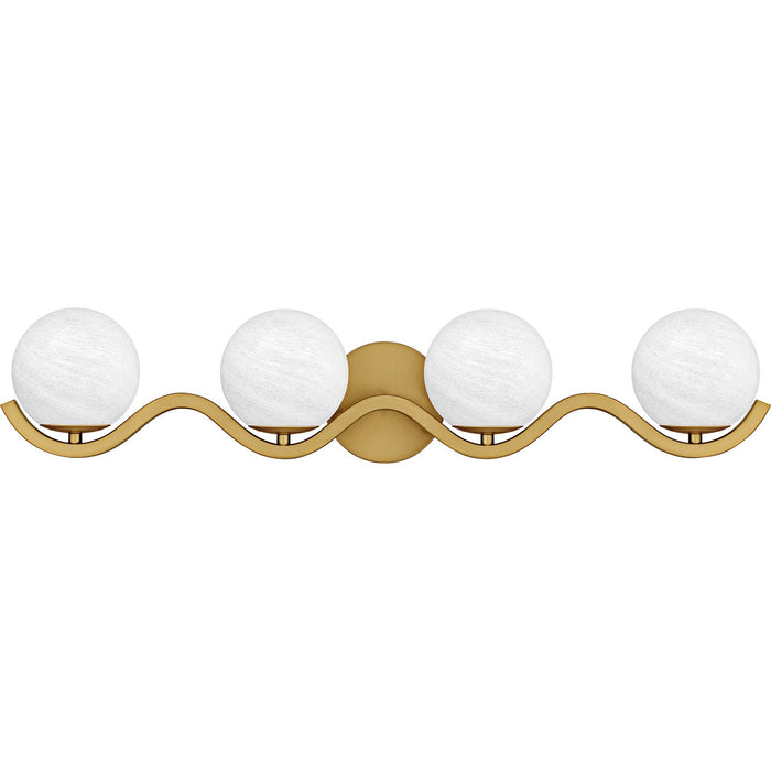 Quoizel - SRI8631AB - Four Light Bath - Spherical - Aged Brass