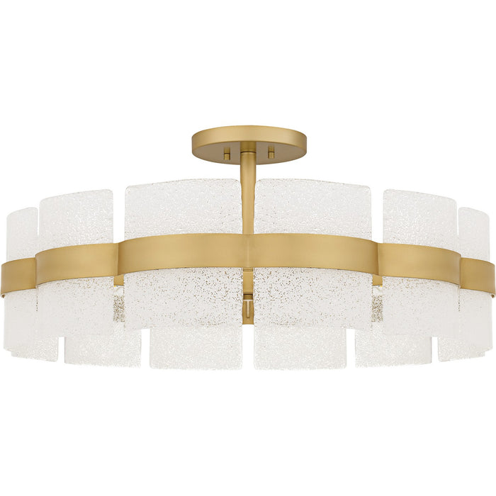 Quoizel - SWE1730SGD - Six Light Semi-Flush Mount - Sweeney - Soft Gold
