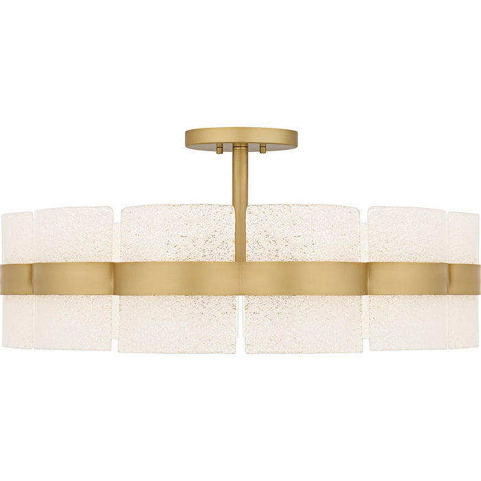 Quoizel - SWE1730SGD - Six Light Semi-Flush Mount - Sweeney - Soft Gold