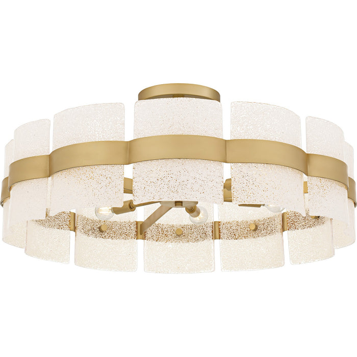 Quoizel - SWE1730SGD - Six Light Semi-Flush Mount - Sweeney - Soft Gold