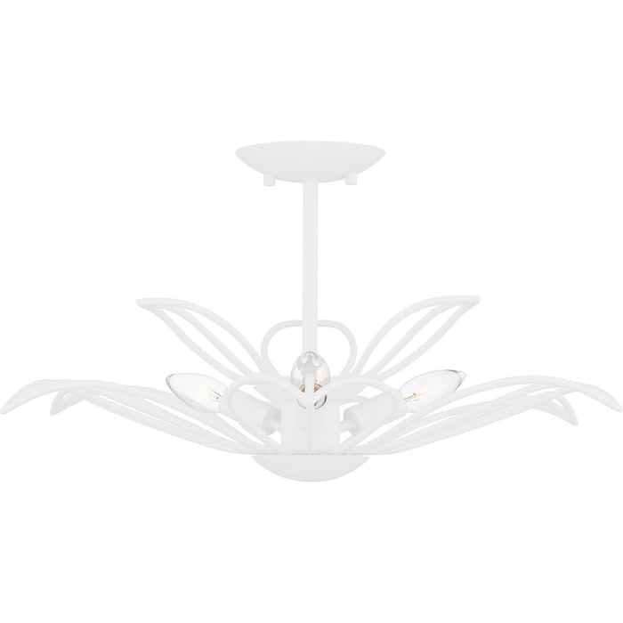 Quoizel - TLH1722SW - Three Light Semi-Flush Mount - Tallulah - Sand White