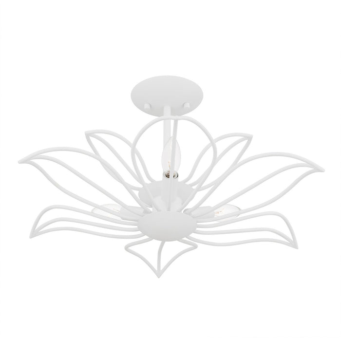 Quoizel - TLH1722SW - Three Light Semi-Flush Mount - Tallulah - Sand White