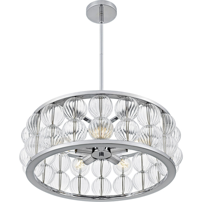Quoizel - TRK2823C - Five Light Pendant - Terrarock - Polished Chrome