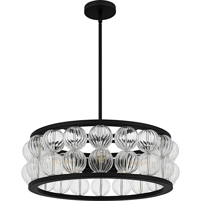 Quoizel - TRK2823MBK - Five Light Pendant - Terrarock - Matte Black