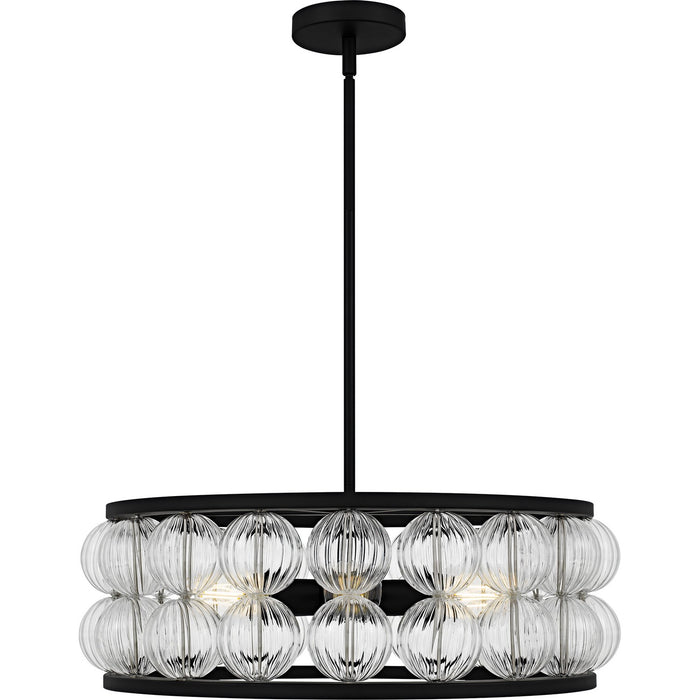 Quoizel - TRK2823MBK - Five Light Pendant - Terrarock - Matte Black