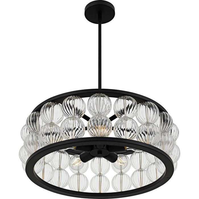 Quoizel - TRK2823MBK - Five Light Pendant - Terrarock - Matte Black