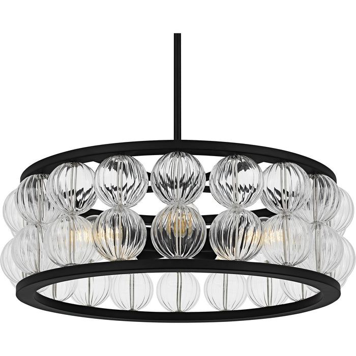 Quoizel - TRK2823MBK - Five Light Pendant - Terrarock - Matte Black