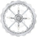 Quoizel - TRK3123C - Four Light Fan Light - Terrarock - Polished Chrome