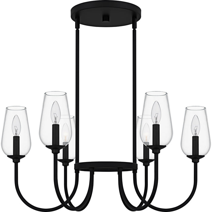 Quoizel - VSC5028MBK - Six Light Chandelier - Viscount - Matte Black