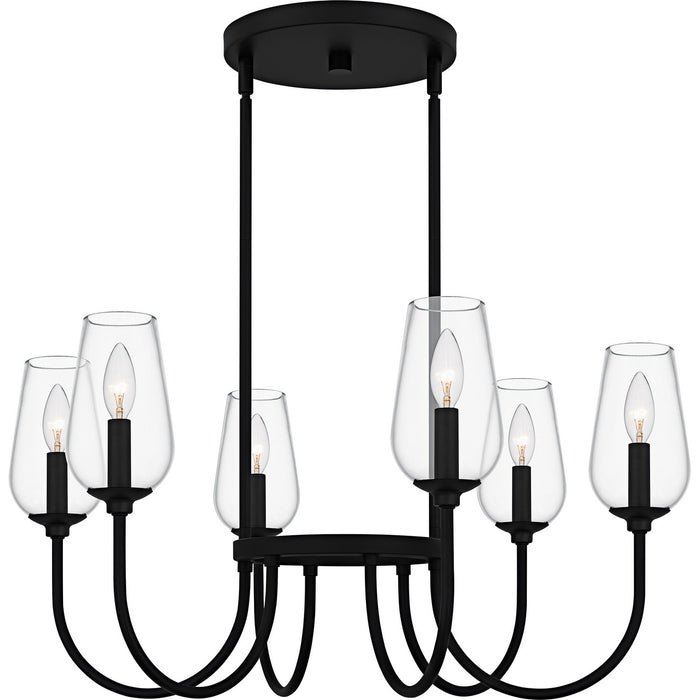 Quoizel - VSC5028MBK - Six Light Chandelier - Viscount - Matte Black