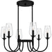 Quoizel - VSC5028MBK - Six Light Chandelier - Viscount - Matte Black