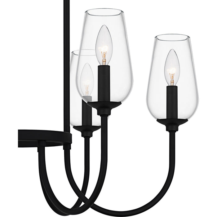 Quoizel - VSC5028MBK - Six Light Chandelier - Viscount - Matte Black