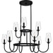 Quoizel - VSC5036MBK - Nine Light Chandelier - Viscount - Matte Black