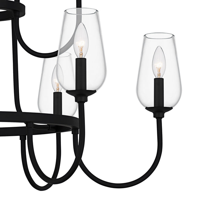 Quoizel - VSC5036MBK - Nine Light Chandelier - Viscount - Matte Black