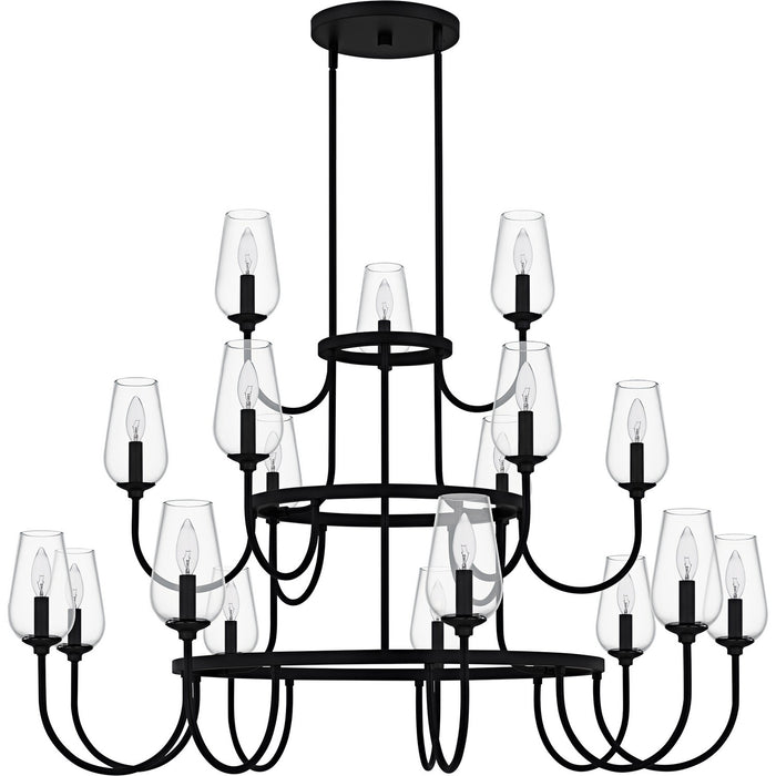 Quoizel - VSC5048MBK - 18 Light Chandelier - Viscount - Matte Black