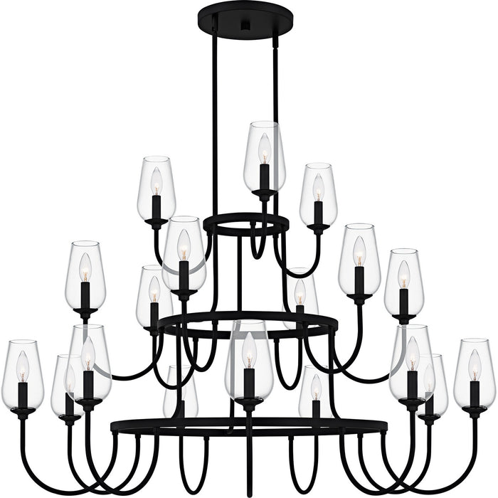 Quoizel - VSC5048MBK - 18 Light Chandelier - Viscount - Matte Black