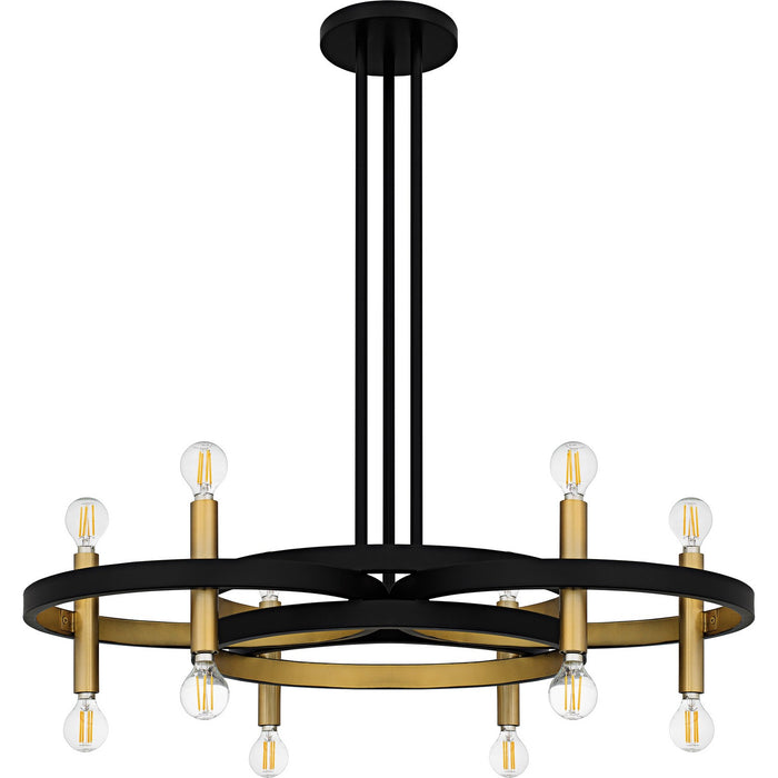Quoizel - WID5030MBK - Six Light Chandelier - Winsland - Matte Black