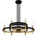 Quoizel - WID5030MBK - Six Light Chandelier - Winsland - Matte Black