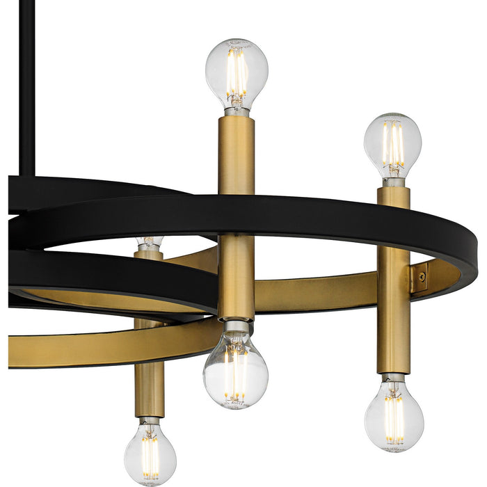 Quoizel - WID5030MBK - Six Light Chandelier - Winsland - Matte Black