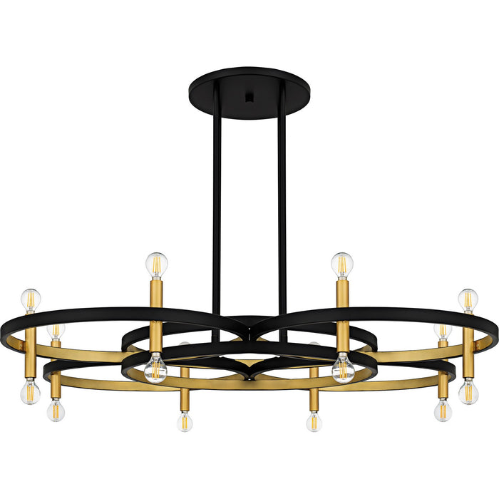 Quoizel - WID5050MBK - Eight Light Chandelier - Winsland - Matte Black