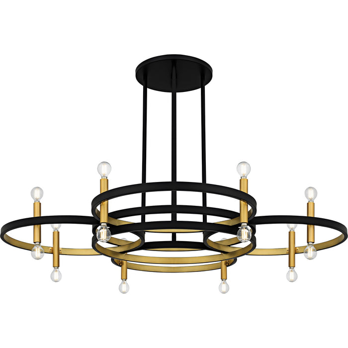 Quoizel - WID5050MBK - Eight Light Chandelier - Winsland - Matte Black