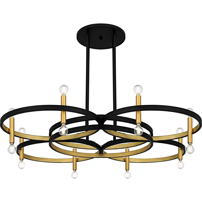 Quoizel - WID5050MBK - Eight Light Chandelier - Winsland - Matte Black