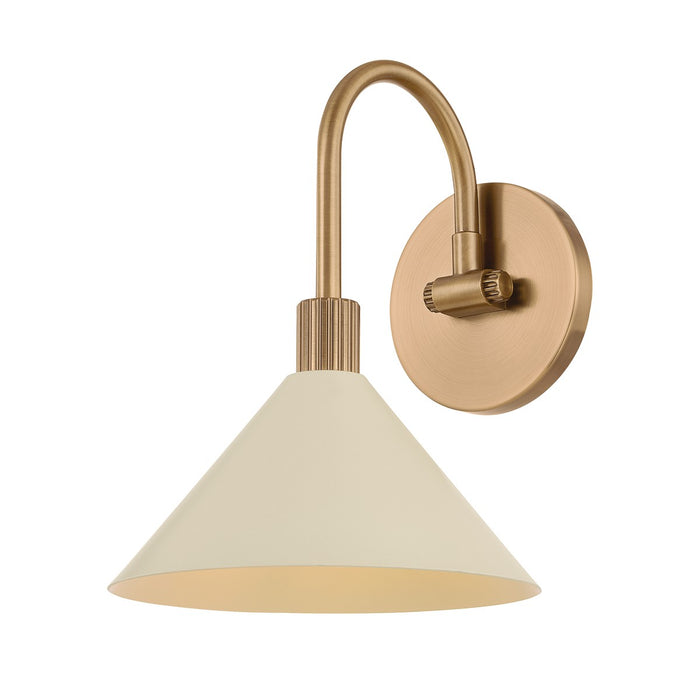 Troy Lighting - B1809-PBR/SSD - One Light Bath - Jovani - Patina Brass And Soft Sand