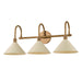 Troy Lighting - B1811-PBR/SSD - Three Light Bath - Jovani - Patina Brass And Soft Sand