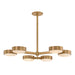 Troy Lighting - C1340-PBR - Six Light Semi Flush Mount - Rory - Patina Brass