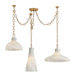 Troy Lighting - F1242-PBR - Three Light Chandelier - Joaquin - Patina Brass