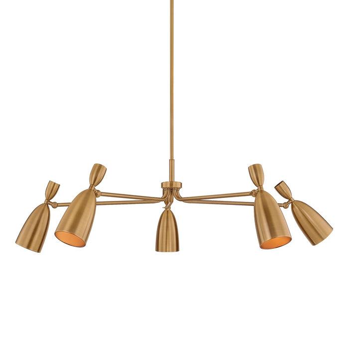 Troy Lighting - F4050-PBR - LED Chandelier - Spade - Patina Brass