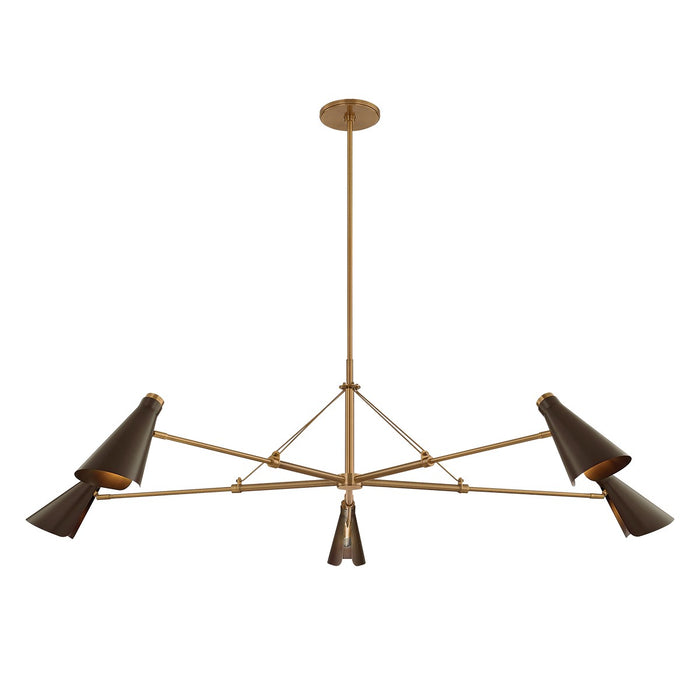 Troy Lighting - F4369-PBR/BRZ - Five Light Chandelier - Andersen - Patina Brass/Bronze
