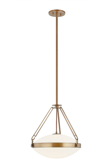 Troy Lighting - F4516-PBR - One Light Pendant - Kade - Patina Brass
