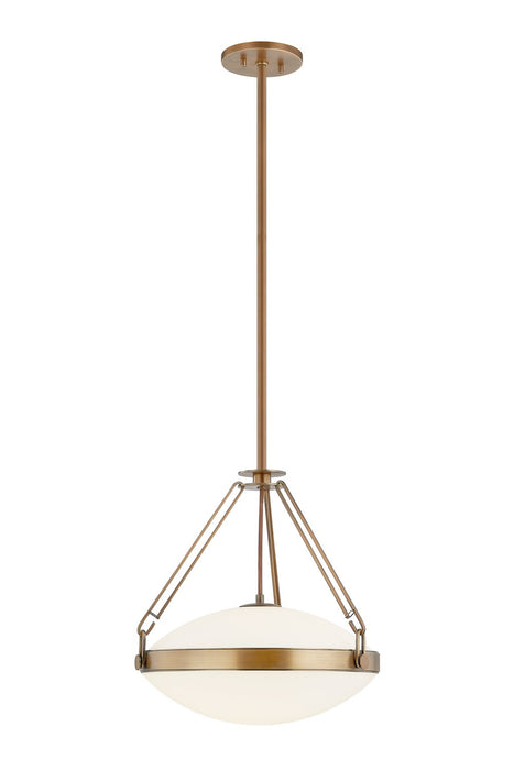 Troy Lighting - F4521-PBR - One Light Pendant - Kade - Patina Brass