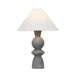 Troy Lighting - PTL2529-PBR/CLG - One Light Table Lamp - Cyrah - Patina Brass/Ceramic Lunar Grey