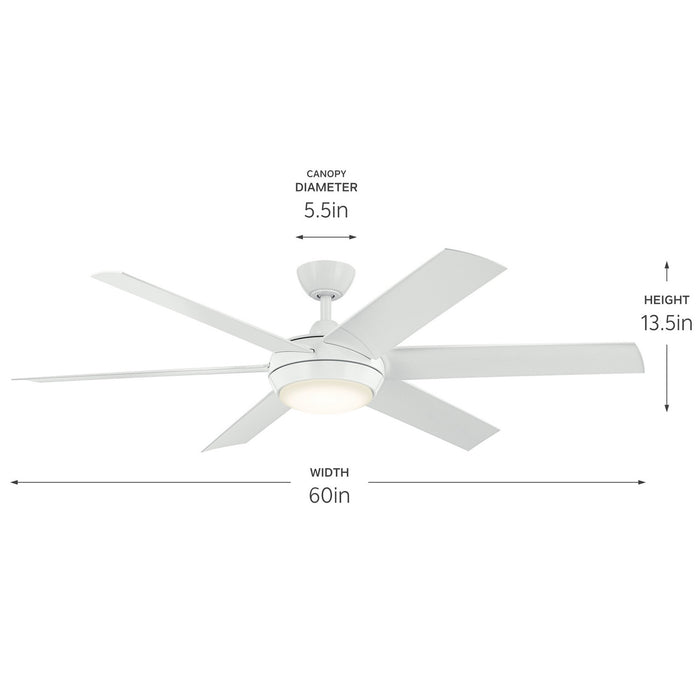 Kichler - 310260WH - 60 Inch Ceiling Fan - Mint - White