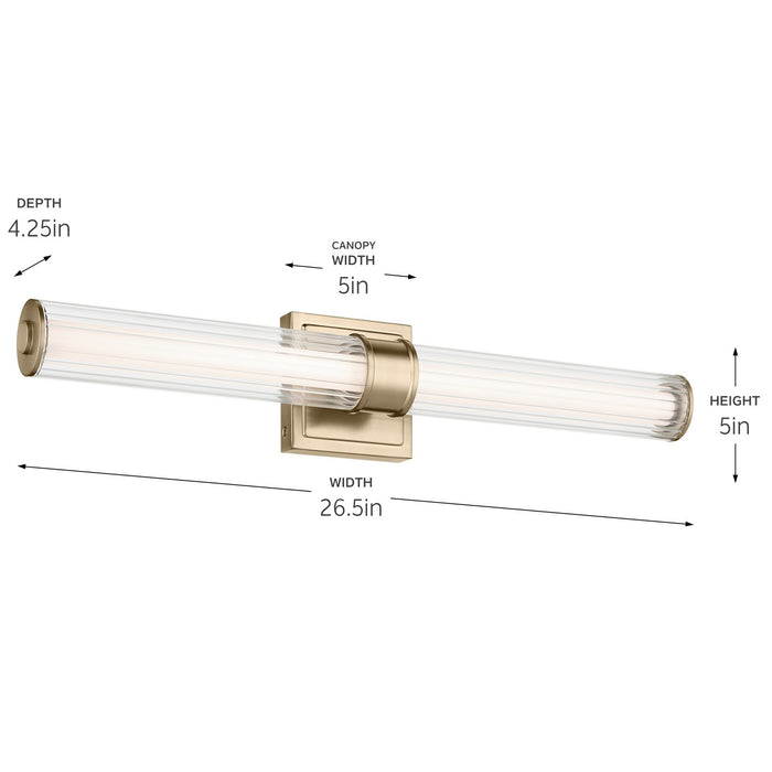 Kichler - 55196CPZLED - LED Linear Bath - Laurene - Champagne Bronze