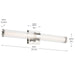 Kichler - 55196PNLED - LED Linear Bath - Laurene - Polished Nickel