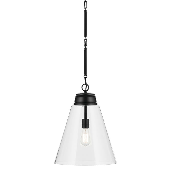 Kichler - 52662BKCLR - One Light Pendant - Marsailli - Black