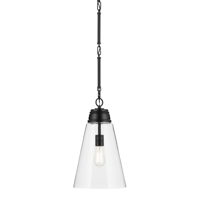 Kichler - 52661BKCLR - One Light Pendant - Marsailli - Black