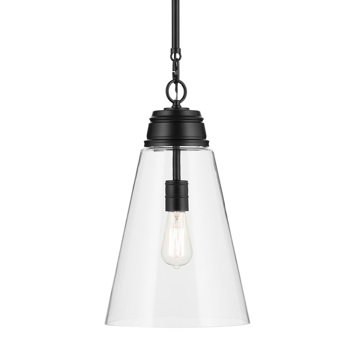 Kichler - 52661BKCLR - One Light Pendant - Marsailli - Black
