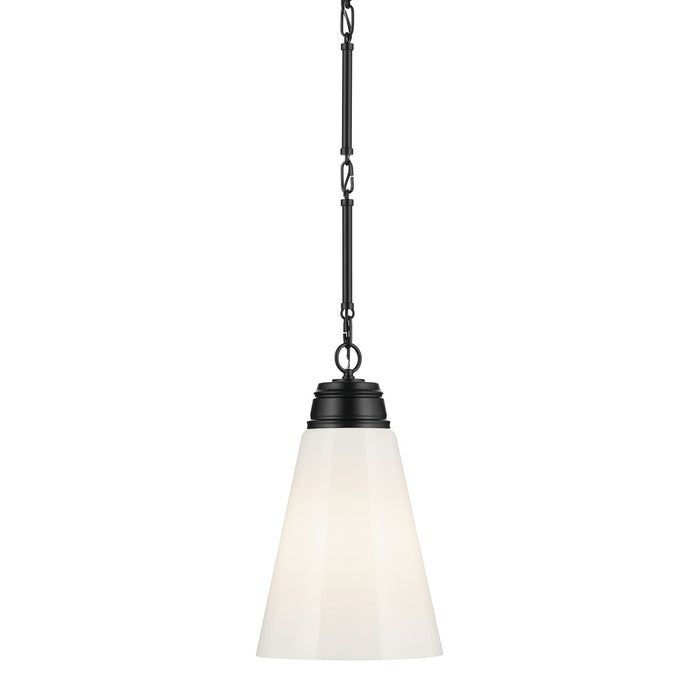 Kichler - 52661BK - One Light Pendant - Marsailli - Black