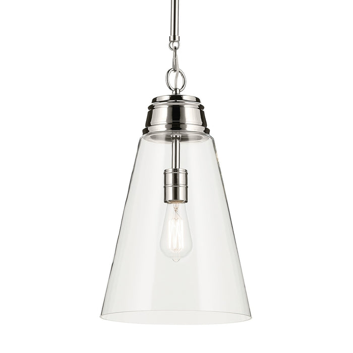 Kichler - 52661PNCLR - One Light Pendant - Marsailli - Polished Nickel