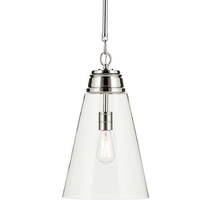 Kichler - 52661PNCLR - One Light Pendant - Marsailli - Polished Nickel